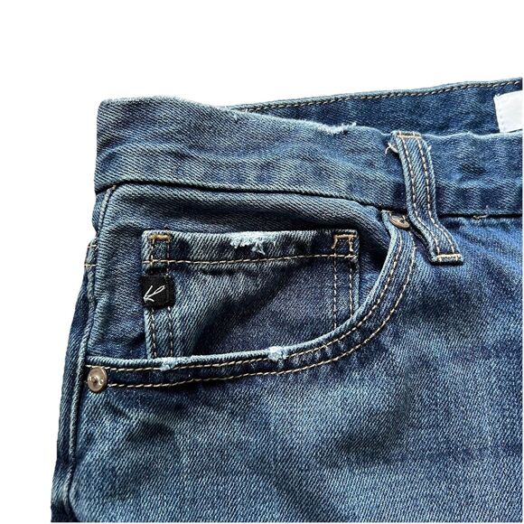 KanCan Jeans 11/29 Blue Taurus High Rise Straight Leg Button Fly Raw Hem KC7392M - Picture 5 of 7